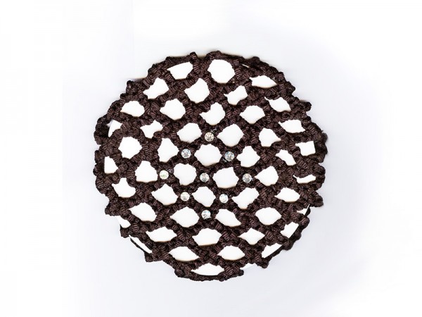 Knotennetz mit Strasssteinen