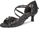 220-505-091 Dance Art Damen Turnier Tanzschuhe 5 cm Flare schwarz